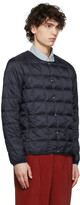 Thumbnail for your product : TAION Navy Quilted Down Inner Cardigan