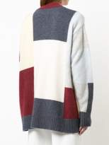 Thumbnail for your product : Adam Lippes colour-block fitted cardigan