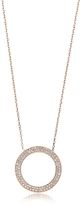 Thumbnail for your product : Michael Kors Pave Circle Rose Golden Steel Women's Pendant Necklace