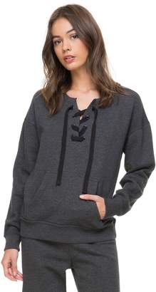 Juicy Couture Jxjc Solid Laced Fleece Pullover