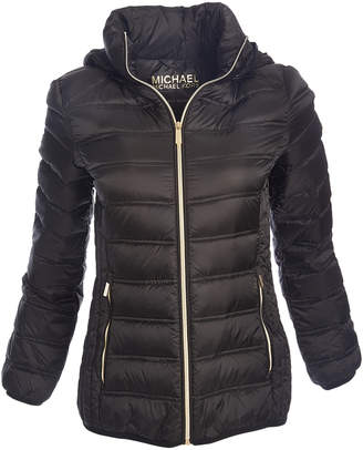 michael kors black puffer jacket women's