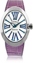Thumbnail for your product : Locman Change Stainless Steel Oval Case Women's Watch w/3 Leather Straps