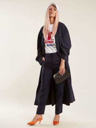 Vetements Oversized Double Breasted Coat - Womens - Navy