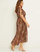 Thumbnail for your product : Lane Bryant Printed Faux Wrap Maxi Dress