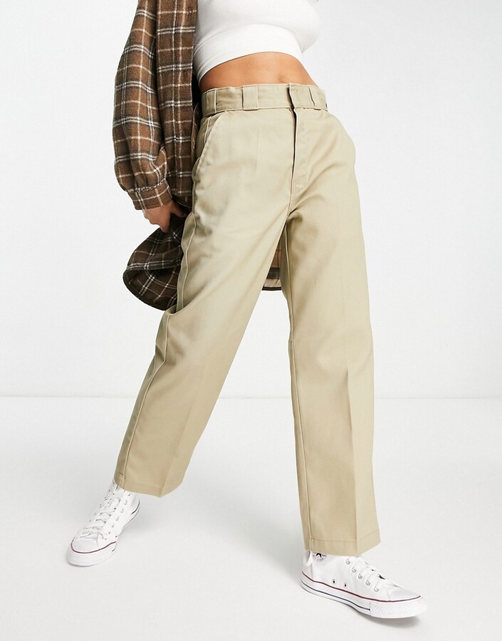 Dickies Elizaville work trousers in beige - ShopStyle