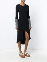Thumbnail for your product : Esteban Cortazar contrast-cuff midi dress