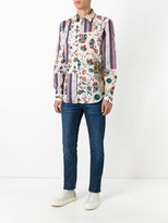 Thumbnail for your product : Roberto Cavalli patchwork print shirt - men - Cotton - 42