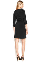 Thumbnail for your product : MICHAEL Michael Kors Lace-Up Belted Shirtdress