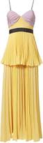 Thumbnail for your product : Self-Portrait Crinkled Plumetis Tiered Dress