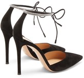 Thumbnail for your product : Gianvito Rossi Crystal-embellished 105 Suede Pumps - Black