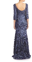 Thumbnail for your product : Theia Petal Boat-Neck Gown