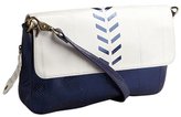 Thumbnail for your product : Beirn navy and pearl snakeskin 'Small Libby' shoulder bag