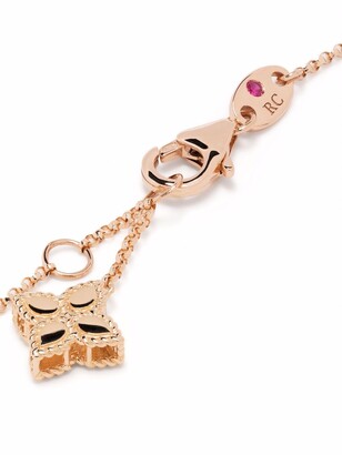 Roberto Coin 18kt rose gold diamond Princess Flower bracelet