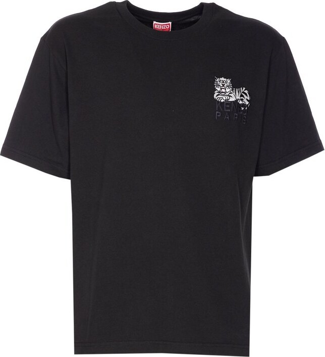 Kenzo Happy Tiger Embroidered T-Shirt
