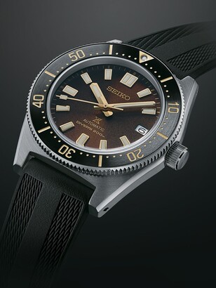 Seiko SPB147J1 Men's Prospex 1965 Re-interpretation Diver's Automatic Date  Silicone Strap Watch, Black - ShopStyle
