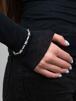 Thumbnail for your product : DARKAI 18K White Gold-Plated & Cubic Zirconia Barbed Wire Bracelet
