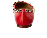 Thumbnail for your product : Valentino Grainy Calfskin Leather Ballet Flat