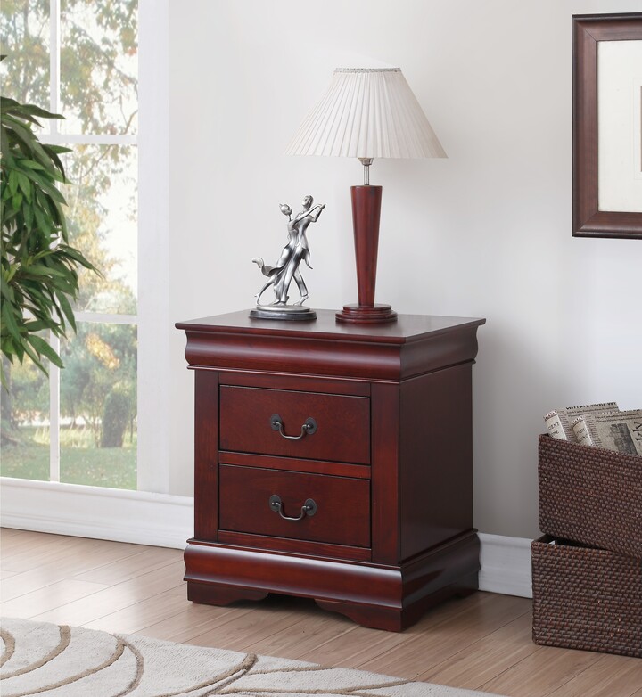  Acme Louis Philippe 5-Drawer Wooden Chest in Cherry : ACME  Furniture: Home & Kitchen
