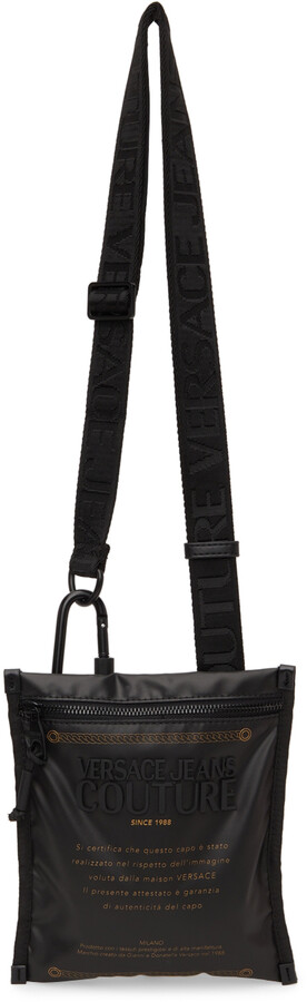 Versace Jeans Couture Black Warranty Messenger Bag - ShopStyle