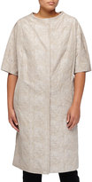 Thumbnail for your product : Escada Chandy Jacquard Coat, Greige