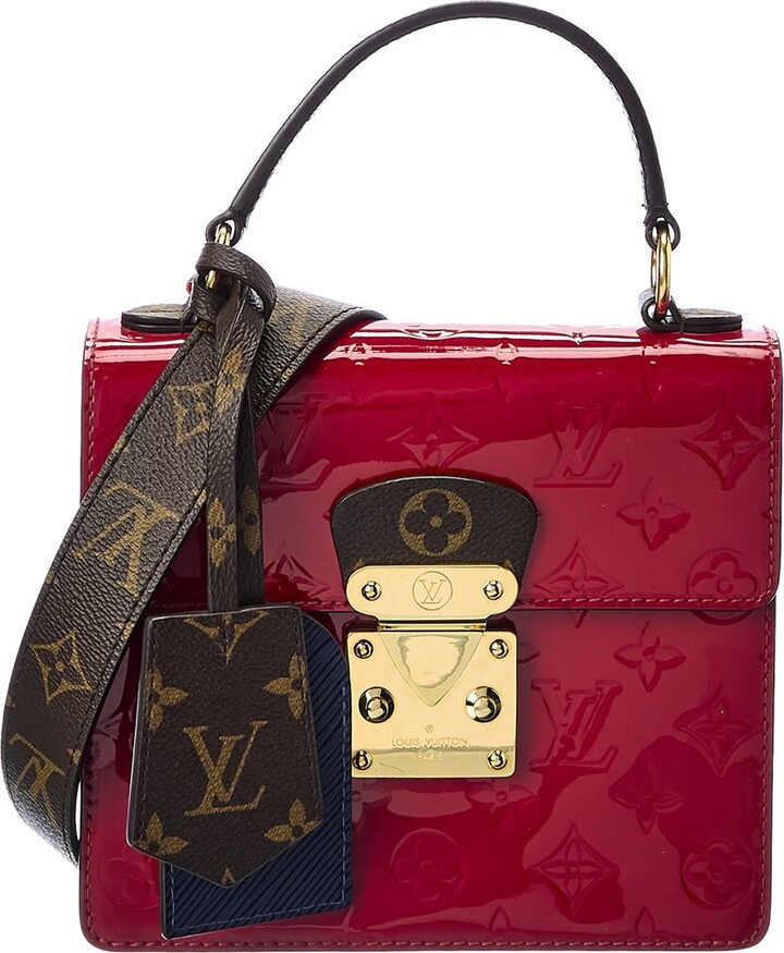 Louis Vuitton Red Monogram Vernis Leather Spring Street Pm
