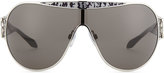 Thumbnail for your product : Roberto Cavalli Shield Logo-Temple Sunglasses, Palladium