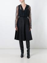 Thumbnail for your product : Nina Ricci lace hem pleated skirt - women - Silk/Wool - 36