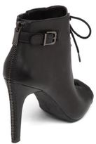 Thumbnail for your product : Jessica Simpson Erlene Leather Lace-Up Peep-Toe Booties