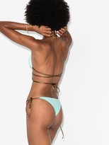 Thumbnail for your product : Reina Olga Miami tie detail bikini set