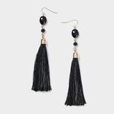 Thumbnail for your product : Apricot Black Bead Long Tassel Earrings