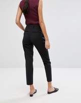 Thumbnail for your product : Selected Foxy Lux Wool Blend Slim Cropped Tailored Trousers