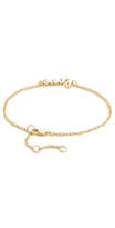 Thumbnail for your product : Jennifer Zeuner Jewelry Cursive LOVE Bracelet