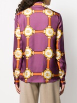 Thumbnail for your product : Gucci Chain And Logo Print Blouse