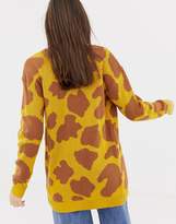 Thumbnail for your product : Daisy Street cardigan in giraffe knit