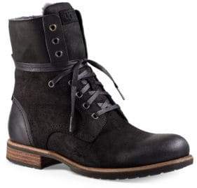 UGG Larus Leather Lace-Up Boots