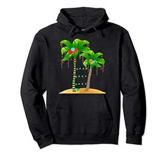 Christmas Tree Palm Hoodie Mele Kalikimaka Hawaii Xmas Gift