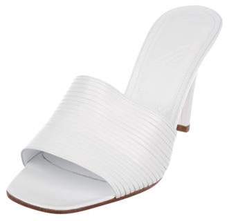 Maison Margiela Leather Slide Sandals White Leather Slide Sandals