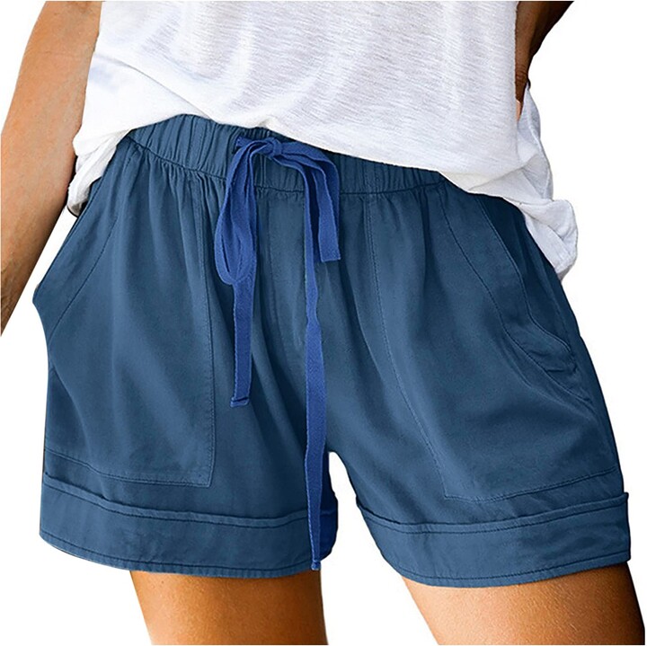 HCNTES Womens Shorts for Summer,Summer Fahion Casual Loose Comfy Beach Lightweight Shorts 