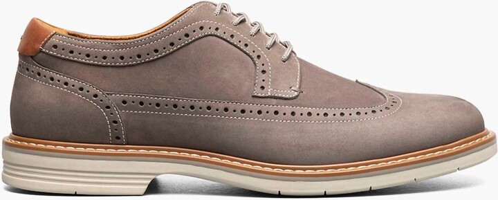 Men's Wingtip Oxford Shoes In Gray