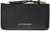 Alexander McQueen - Pochette à monnaie à glissière noire