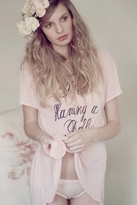 Thumbnail for your product : Wildfox Couture I'm Having a Ball Victorian Crew Tee in Rose Bud