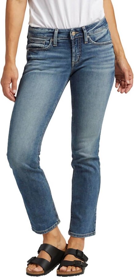 Silver Jeans Co. Low-Rise Britt Straight Jean In Indigo Denim