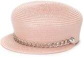 Thumbnail for your product : Eugenia Kim Sabrina chain-trim hat