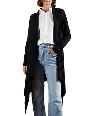 deari structured peplum cardigan