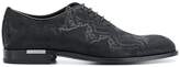 Thumbnail for your product : Versace snake textured lace-up shoes