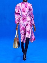 Thumbnail for your product : Balenciaga Asymmetric Printed Crepe Dress