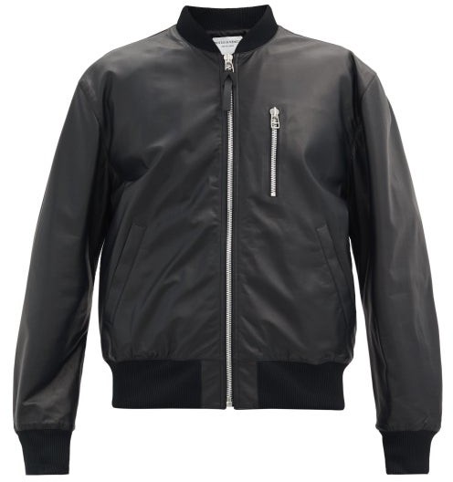 matte black bomber jacket