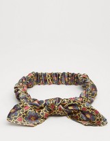 Thumbnail for your product : ASOS Made In Kenya Headband With Knotted Bow In Geo Tile Print
