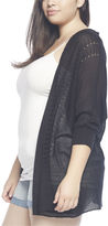 Thumbnail for your product : Wet Seal Black Open Cardi