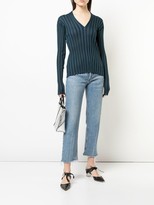 Thumbnail for your product : Proenza Schouler Zip Neck Ribbed Top